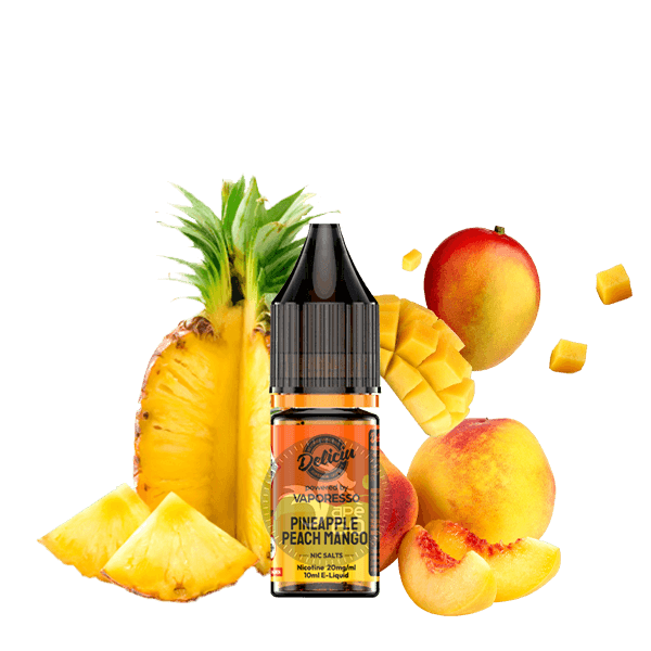 خرید سالت هلو انبه آناناس ویپرسو (10میل) VAPORESSO DELICIU PINEAPPLE PEACH MANGO