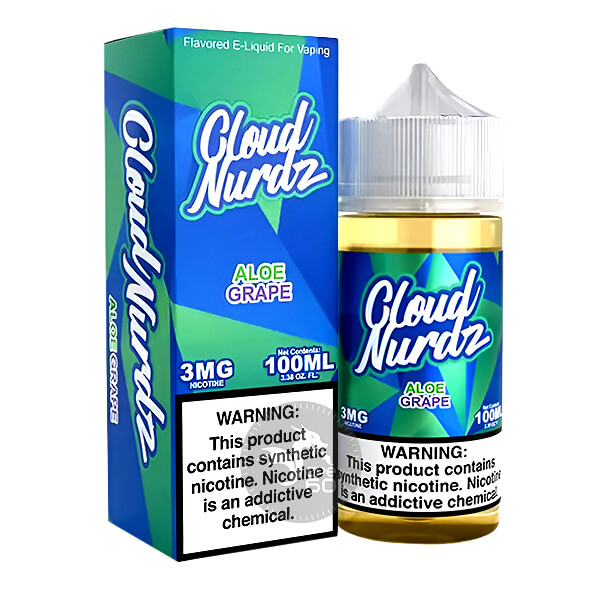 خرید جویس آلوئه ورا انگور کلود نوردز (100میل) CLOUD NURDZ ALOE GRAPE