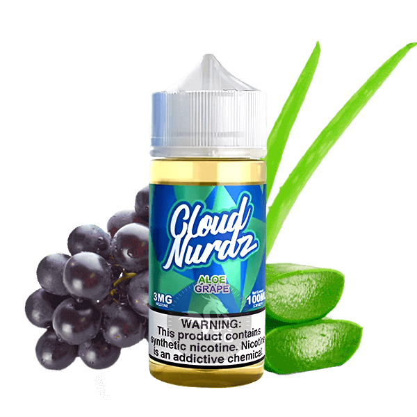 خرید جویس آلوئه ورا انگور کلود نوردز (100میل) CLOUD NURDZ ALOE GRAPE