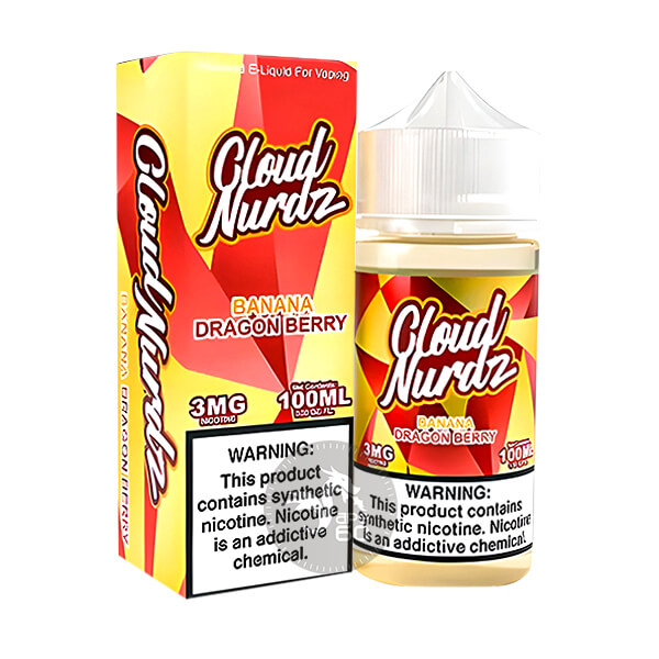 خرید جویس موز دراگون فروت تمشک کلود نوردز (100میل) CLOUD NURDZ BANANA DRAGON BERRY