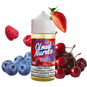 خرید جویس گیلاس تمشک بلوبری کلود نوردز (100میل) CLOUD NURDZ CHERRY BERRY