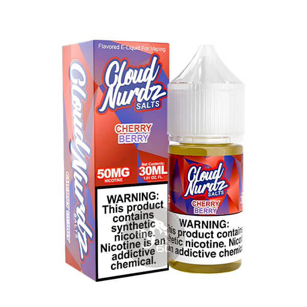 خرید سالت گیلاس تمشک بلوبری کلود نوردز (30میل) CLOUD NURDZ CHERRY BERRY