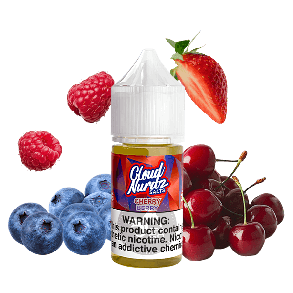 خرید سالت گیلاس تمشک بلوبری کلود نوردز (30میل) CLOUD NURDZ CHERRY BERRY