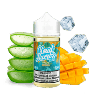 خرید جویس آلوئه‌ورا انبه یخ کلود نوردز (100میل) CLOUD NURDZ ICED ALOE MANGO