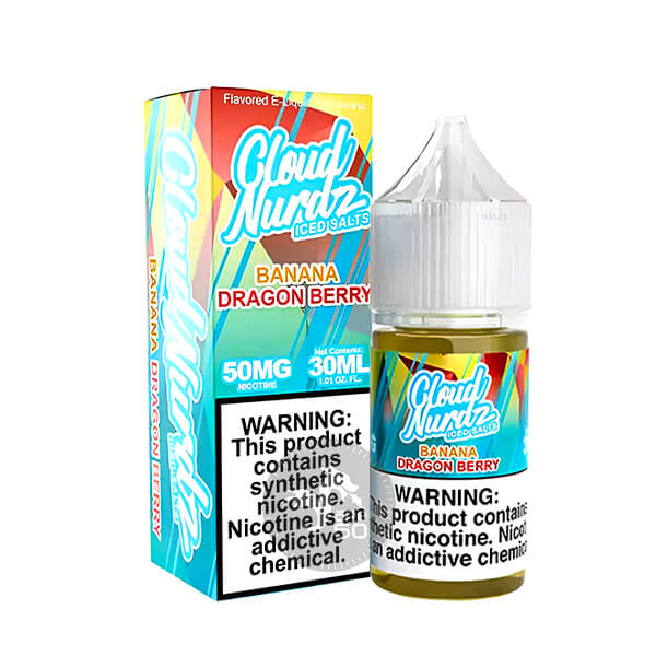 خرید سالت موز دراگون فروت یخ کلود نوردز (30میل) CLOUD NURDZ ICED BANANA DRAGON BERRY