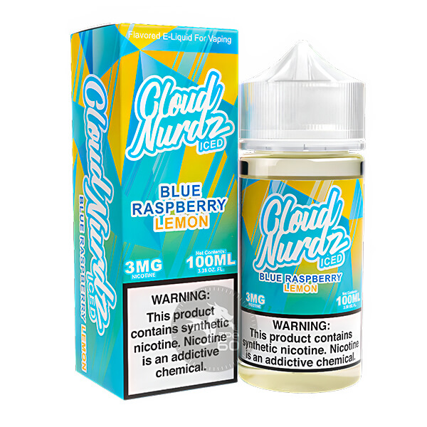 خرید جویس تمشک لیمو یخ کلود نوردز (100میل) CLOUD NURDZ ICED BLUE RASPBERRY LEMON