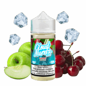 خرید جویس گیلاس سیب یخ کلود نوردز (100میل) CLOUD NURDZ ICED CHERRY APPLE