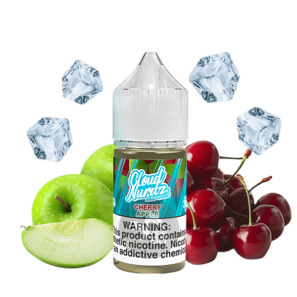 خرید سالت گیلاس سیب یخ کلود نوردز (30میل) CLOUD NURDZ ICED CHERRY APPLE