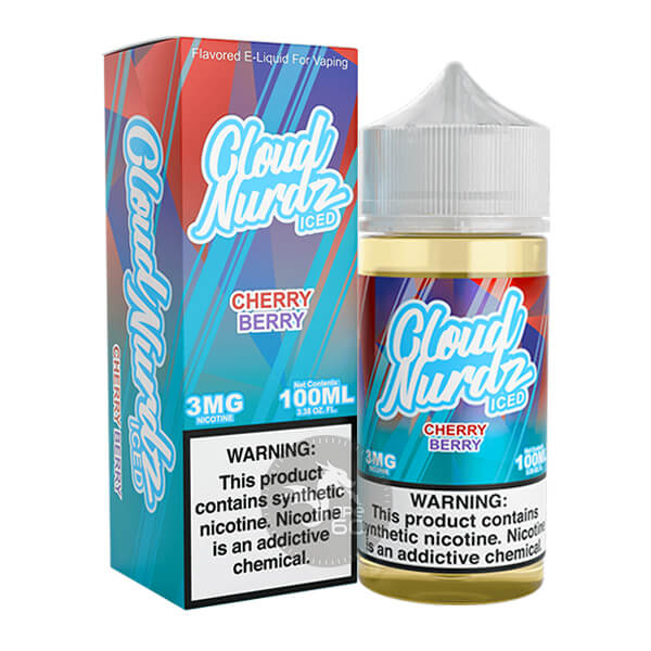 خرید جویس گیلاس تمشک یخ کلود نوردز (100میل) CLOUD NURDZ ICED CHERRY BERRY