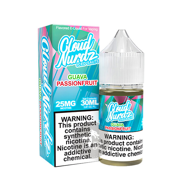 خرید سالت گواوا پشن فروت یخ کلود نوردز (30میل) CLOUD NURDZ ICED GUAVA PASSION FRUIT