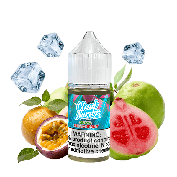 خرید سالت گواوا پشن فروت یخ کلود نوردز (30میل) CLOUD NURDZ ICED GUAVA PASSION FRUIT