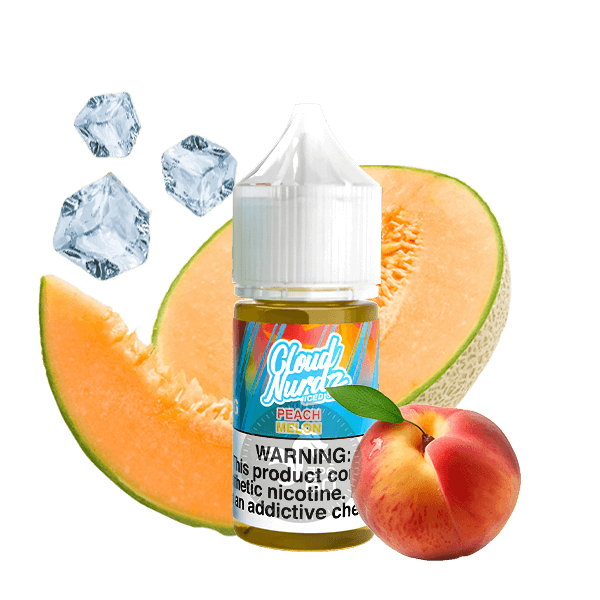 خرید سالت هلو ملون یخ کلود نوردز (30میل) CLOUD NURDZ ICED PEACH MELON