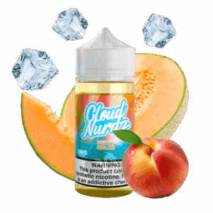 خرید جویس هلو ملون یخ کلود نوردز (100میل) CLOUD NURDZ ICED PEACH MELON