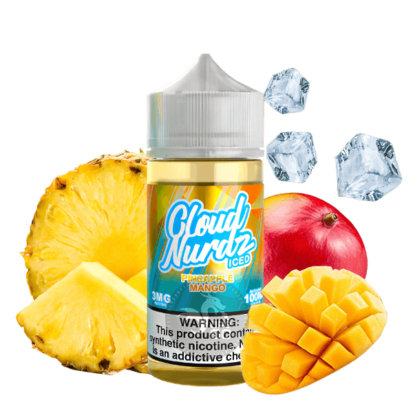 خرید جویس آناناس انبه یخ کلود نوردز (100میل) CLOUD NURDZ ICED PINEAPPLE MANGO