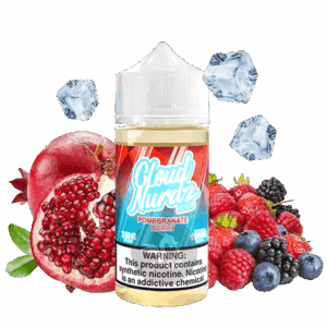 خرید جویس انار تمشک یخ کلود نوردز (100میل) CLOUD NURDZ ICED POMEGRANATE BERRY