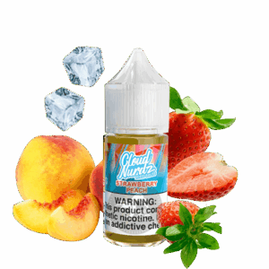 خرید سالت توت فرنگی هلو یخ کلود نوردز (30میل) CLOUD NURDZ ICED STRAWBERRY PEACH