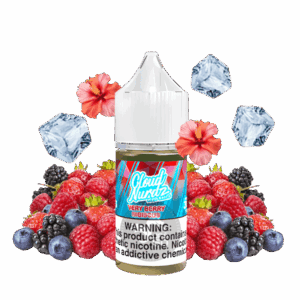 خرید سالت تمشک شاتوت یخ کلود نوردز (30میل) CLOUD NURDZ ICED VERY BERRY HIBISCUS