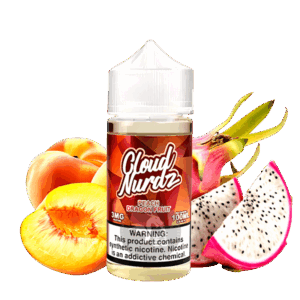 خرید جویس هلو دراگون فروت کلود نوردز (100میل) CLOUD NURDZ PEACH DRAGON FRUIT
