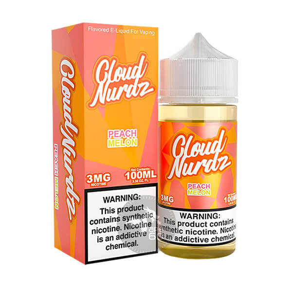 خرید جویس هلو ملون کلود نوردز (100میل) CLOUD NURDZ PEACH MELON