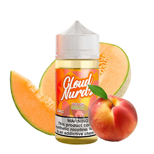 خرید جویس هلو ملون کلود نوردز (100میل) CLOUD NURDZ PEACH MELON