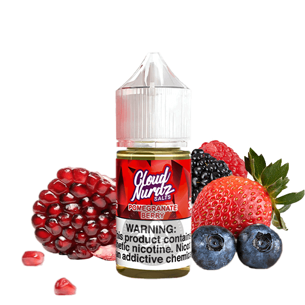 خرید سالت انار تمشک بلوبری کلود نوردز (30میل) CLOUD NURDZ POMEGRANATE BERRY