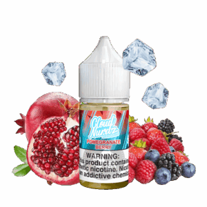 خرید سالت انار تمشک یخ کلود نوردز (30میل) CLOUD NURDZ ICED POMEGRANATE BERRY