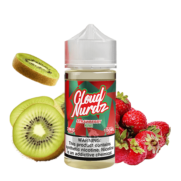 خرید جویس توت فرنگی کیوی کلود نوردز (100میل) CLOUD NURDZ STRAWBERRY KIWI
