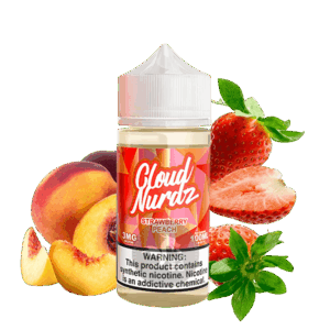 خرید جویس توت فرنگی هلو کلودنوردز (100میل) CLOUD NURDZ STRAWBERRY PEACH