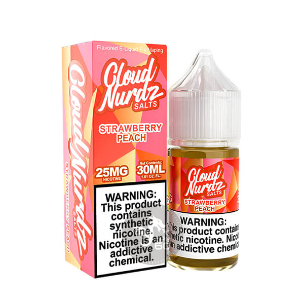 خرید سالت توت فرنگی هلو کلود نوردز (30میل) CLOUD NURDZ STRAWBERRY PEACH