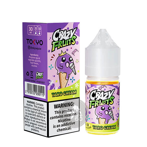 خرید سالت بستنی تارو خامه یخ توکیو (30میل) TOKYO CRAZY FRUIT TARO CREAM