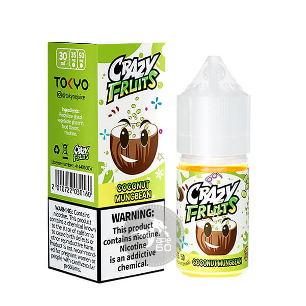 خرید سالت نارگیل بستنی ماش یخ توکیو (30میل) TOKYO CRAZY FRUITS COCONUT MUNGBEAN