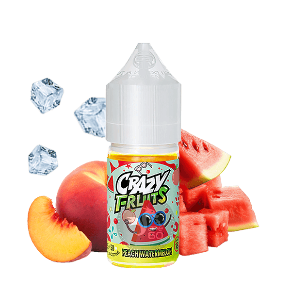 خرید سالت هلو هندوانه یخ توکیو (30میل) TOKYO CRAZY FRUITS PEACH WATERMELON