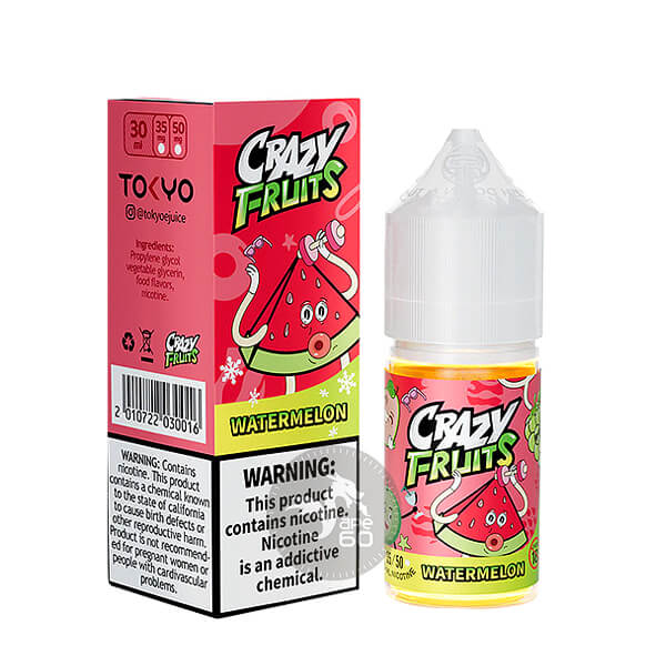 خرید سالت هندوانه یخ توکیو (30میل) TOKYO CRAZY FRUITS WATERMELON