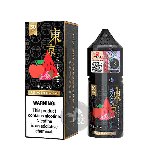 خرید سالت سیب تمشک هندوانه یخ توکیو (30میل) TOKYO GOLDEN APPLE RASPBERRY MELON
