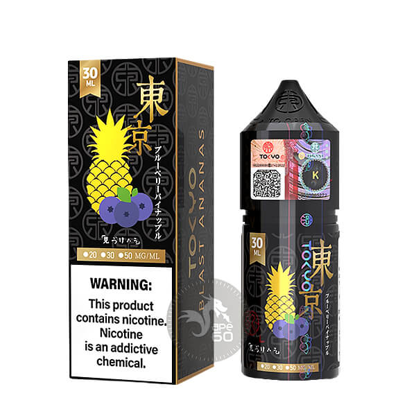 خرید سالت توکیو بلوبری آناناس یخ (30میل) TOKYO GOLDEN BLAST ANANAS