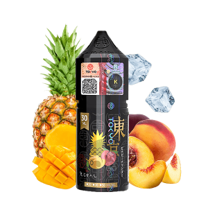 خرید سالت آناناس هلو انبه یخ توکیو (30میل) TOKYO GOLDEN PINA PEACH MANGO