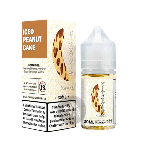 خرید سالت کیک بادام زمینی موز یخ توکیو (30میل) TOKYO ICED PEANUT CAKE