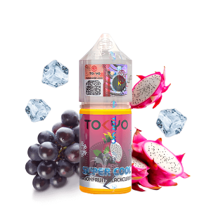 خرید سالت دراگون فروت انگورفرنگی یخ توکیو (30میل) TOKYO SUPER COOL DRAGONFRUIT BLACKCURRANT