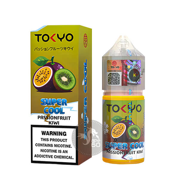 خرید سالت پشن فروت کیوی یخ توکیو (30میل) TOKYO SUPER COOL PASSIONFRUIT KIWI