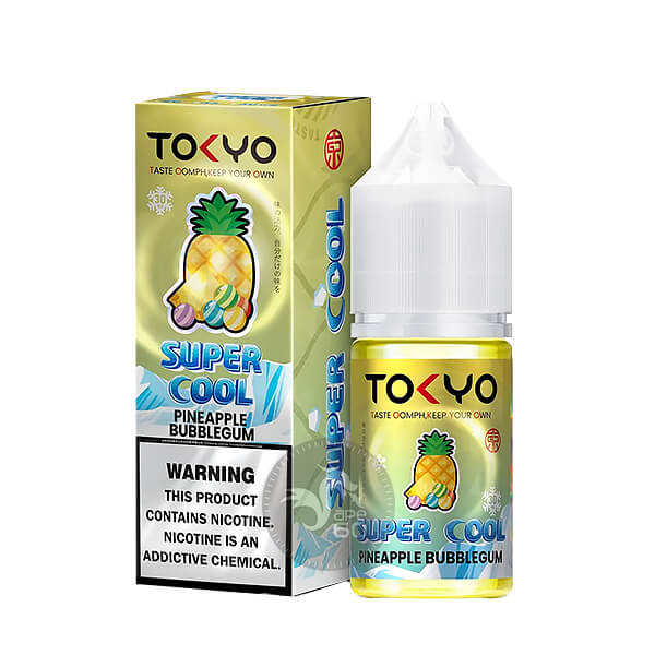 خرید سالت آدامس آناناس یخ توکیو (30میل) TOKYO SUPER COOL PINEAPPLE BUBBLEGUM