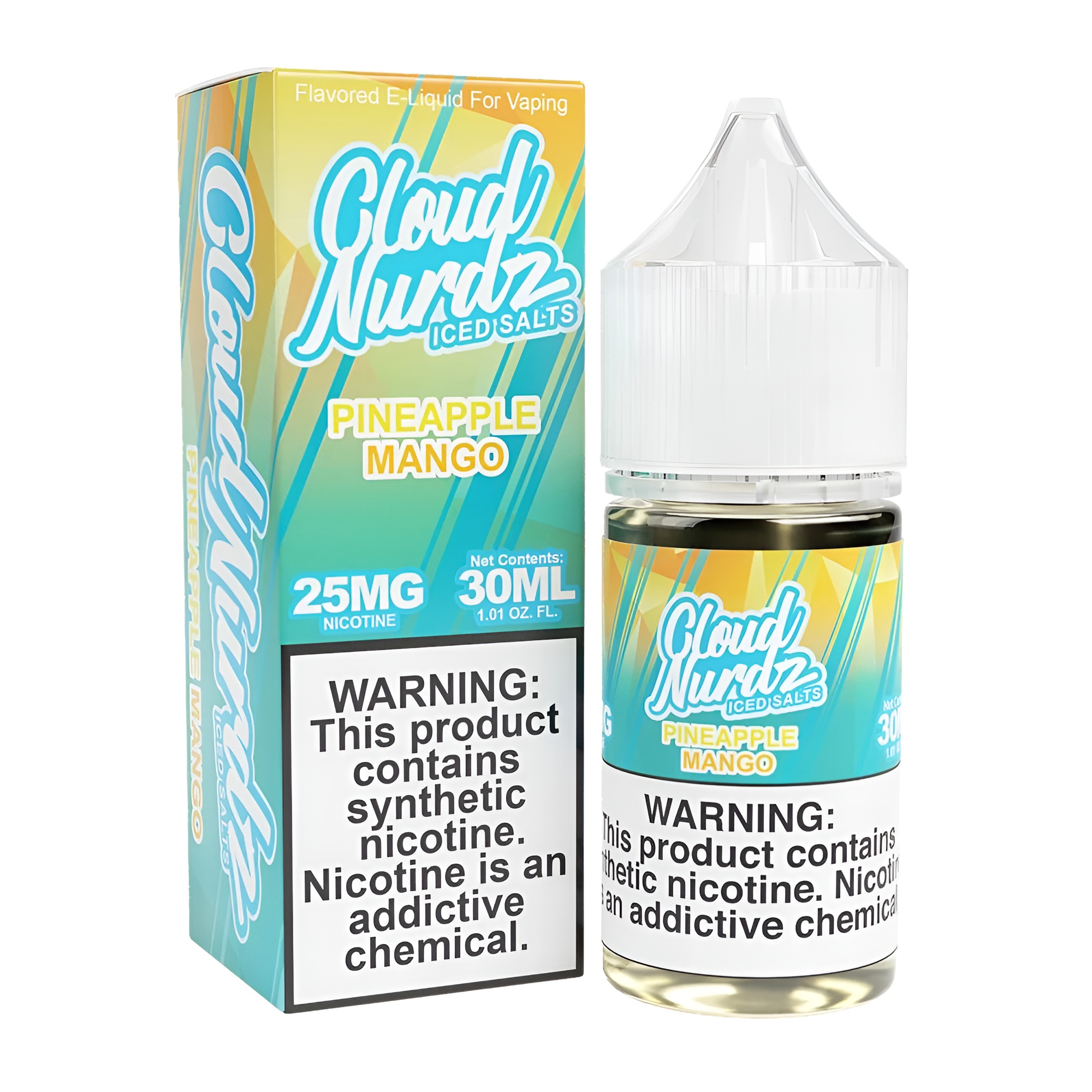 خرید سالت آناناس انبه یخ کلود نوردز (30میل) CLOUD NURDZ ICED PINEAPPLE MANGO