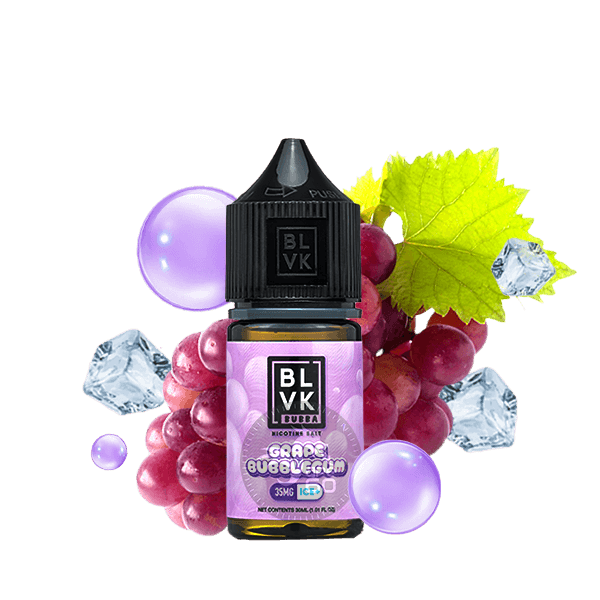 خرید سالت آدامس انگور یخ بی ال وی کی (30میل) BLVK BUBBA GRAPE BUBBLEGUM ICE