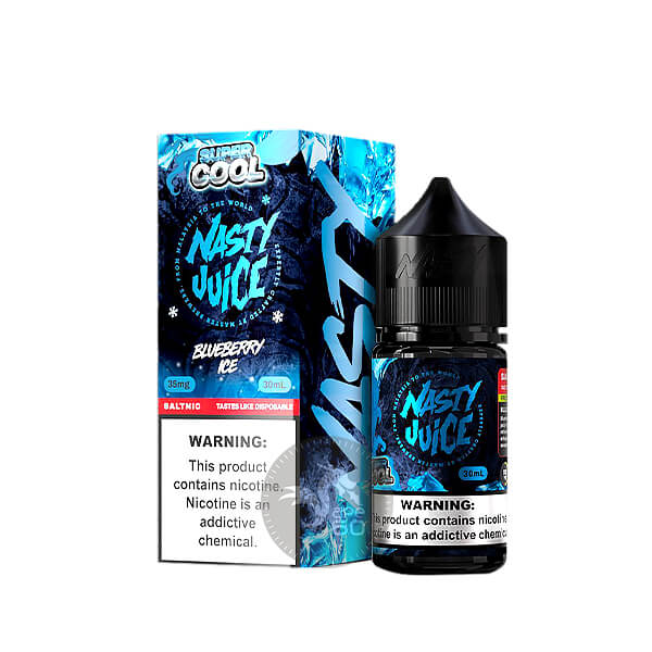 سالت بلوبری یخ نستی (30میل) خرید سالت بلوبری یخ نستی (30میل) NASTY SUPER COOL BLUEBERRY ICE