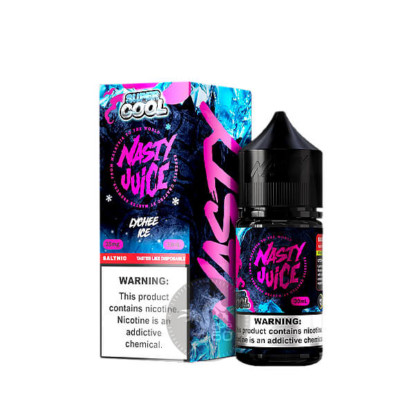 سالت لیچی یخ نستی (30میل) خرید سالت لیچی یخ نستی (30میل) NASTY SUPER COOL LYCHEE ICE