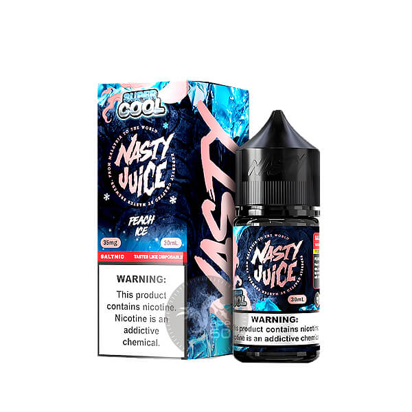 سالت هلو یخ نستی (30میل) خرید سالت هلو یخ نستی (30میل) NASTY SUPER COOL PEACH ICE