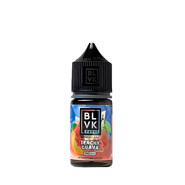 سالت هلو گواوا یخ بی ال وی کی (30میل) خرید سالت هلو گواوا یخ بی ال وی کی (30میل) BLVK FROST PEACHY GUAVA ICE