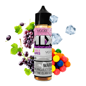 خرید جویس آدامس انگور یخ ویگاد (60میل) VGOD MIX ICED BUBBLE GRAPES