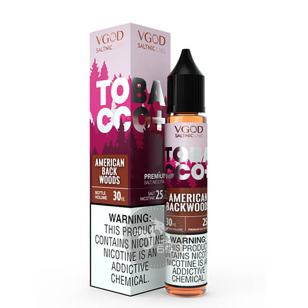 سالت تنباکو خشک دودی ویگاد (30میل) خرید سالت تنباکو خشک دودی ویگاد (30میل) VGOD TOBACCO PLUS AMERICAN BACKWOODS