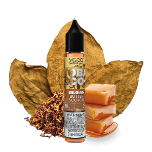 خرید سالت تنباکو تافی کره ای ویگاد (30میل) VGOD TOBACCO PLUS BELGIAN BUTTERSCOTCH