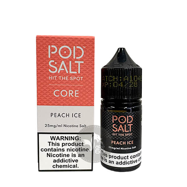 خرید سالت هلو یخ پاد سالت (30میل) POD SALT CORE PEACH ICE
